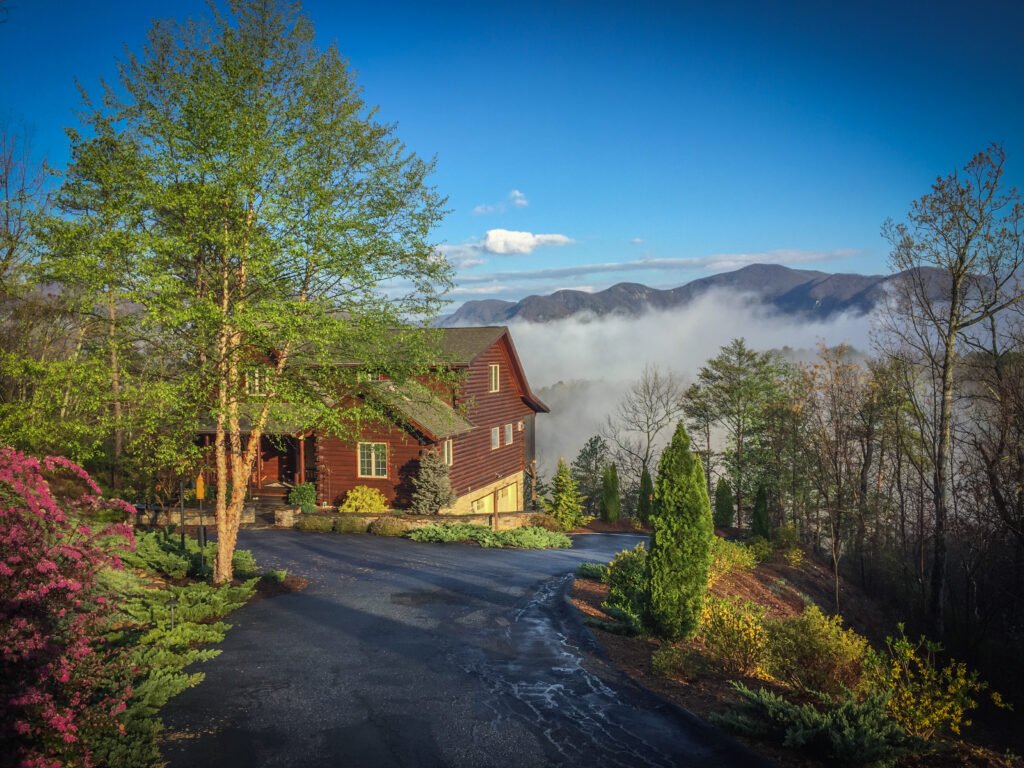 log,cabin,in,mountains, condos for sale, blowing rock, North Carolina, NC mountain properties, Madi Doble ,blowing rock nc homes for sale